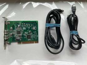 223490-001 Compaq Hp Dual Port 1349 Firerain Firewire Pci Card With Two Cables -free Ship