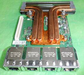 Dell 064pj8 X550-t4 10gb Rj-45 Quad Port Rack Network Daughter Card 64pj8