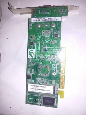 109-83400-02 Dell 0p767 Ati Radeon 7500 32mb Vga Agp Video Card Tv-out/vga