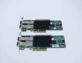 P002181-01b Emulex P002181-05a Lot Of 2 /p002181-01b Dual Port Fibre Jdsu 8g Sfp Sr
