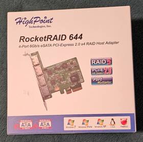 Highpoint Technologies 644lf Rocketraid 644 4-port 6gb/s Esata Pci-express 2.0 X4 Raid Adapter