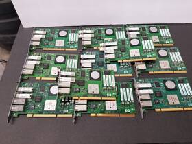 Ad194-60001 Hp Lot Of 11 Ad194a Pci-x 2-port 4gb Fc And 1000bt Adapter