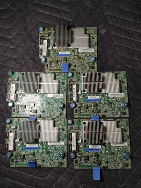 Hstns-b032 Hp Lot Of 5 Smart Array 12gbps Sas Raid Controller Card
