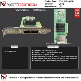 Lsi 03-25601-00b Raid Controller Card