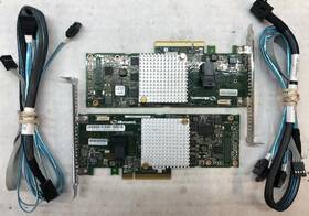 Asr-8405e Microsemi Lot Of 2 V2 Sas/sata Raid Controller With 2x 8643 Sata Cable