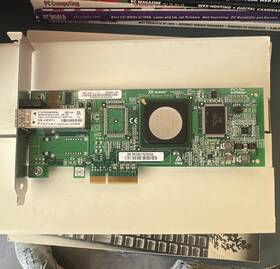 Qlogic Aj871-60001 Pcie X4 4gb Fibre Channel Sfp Card 1-port For Hp