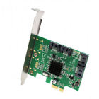 Si-pex40064 Syba Quad Port Sata 810154016877