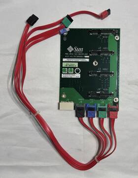 Sun 371-3630 4-slot Sas/sata Disk Backplane And Cables Ultra 24 27