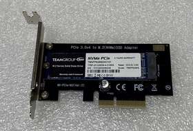 Tm8fp6256g0c101 Teamgroup Mk-pcle -m2 Pcle 3.0x4 To M.2 Mvme With 256gb Ssd Adapter