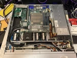 Intel Complete SP1200 1U Server, 4 3.5INCH Hotswap Bays, 32GB Ecc Ram, Xeon. Fixed Price $362.00.