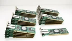 26X Qlogic QLA2462 Pcie X4 4GB FC2410401 W/(2) Finisar FTLF8524E2KNL Transceiver. Fixed Price $145.00.