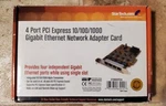 New Startech ST1000SPEX4 4-PORT Gigabit Ethernet Network Adapter 10/100/1000. Fixed Price $115.00.