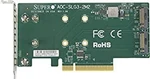 Supermicro AOC-SLG3-2M2 Pcie Add-on Card For To Two Nvme Ssds. Fixed Price $159.99.