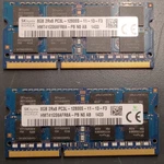 16GB (2 8GB) Sk Hynix HMT41GS6AFR8A-PB PC3L-12800S DDR3L So-dimm Ram. Fixed Price $29.95.