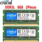 Crucial DDR3L 16GB X 8GB 1600 Mhz PC3L-12800 Laptop Ram Sodimm Memory 1.35V. Fixed Price $39.95.