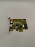 Hp 628008-001 Dual Port Firewire Ieee Pci Express X1 Card W/ Low Profile H5-4(4). Fixed Price $14.25.