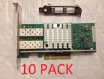 Ten Intel X520-DA2 10GBE Gigabit Network Adapter E10G42BTDA Sfp Lot. Fixed Price $198.95.