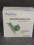 New Highpoint Rocketraid 2314 Esata X4 Controller 2X External Port For Mac. Fixed Price $29.99.