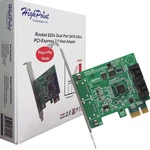Highpoint Rocket 620A (2 Channel) Dual Port Sata 6GB/S Pci-e X1 Low Profile Host. Fixed Price $36.88.
