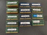 Lot Of 27X 4GB Mixed PC3L-12800SPC3-10600 DDR3 Laptop Ram Modules TOTAL=108GB. Fixed Price $175.00.