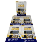 10 Total Drives 5X Centon Usb 2.0 Datastick PRO2 Two Pack 32GB Multi Color. Fixed Price $20.88.