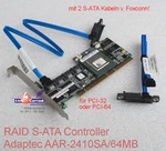 Adaptec AAR-2410SA/64M S-ata Sata Raid 5 Controller + 2X Cables Excellent Ok!. Fixed Price $87.44.