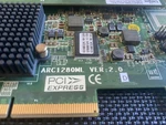 Areca ARC1280ML Ver 2.0 Pci-e 12-PORT Sata Raid Controller + Cables For Drives. Fixed Price $55.00.