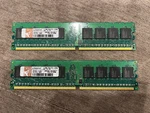 Kingston 512MB 1RX8 PC2-4200U Pair Of Memory Ram Cards. Fixed Price $12.99.