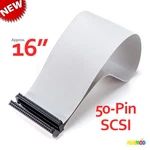 New 16" 50-PIN Scsi Internal Ribbon Flat Cable F/f 2-CONNECTOR 1-DEVICE Drive. Fixed Price $8.98.