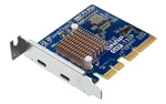 Qnap Thunderbolt Dual Ports Expansion Card, Pcie GEN4 X4 (QXP-T52P). Fixed Price $217.76.