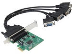 Syba 4 Serial Ports Pci-e Controller Card, W/ Fan-out Cable, Low Profile. Fixed Price $73.10.