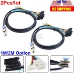 2PCS 1M/2M External Mini Sas SFF-8088 26PIN To 4X SFF-8482 29PIN Ide Power Cable. Fixed Price $27.98.