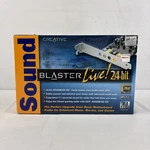 Creative Sound Blaster Live! 24-BIT Pci Card 7.1 SB0410 New Sealed. Fixed Price $44.99.