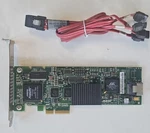 Amcc 3WARE 9650SE Pcie Sata Raid Controller W/4-DRIVE Cable Vg+. Fixed Price $50.00.