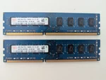 2 Hynix 4 Gb Ubdimm 1333 Mhz PC3-10600 DDR3 Sdram Memory (HMT351U6BFR8C-H9). Fixed Price $15.99.