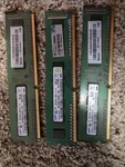 Samsung 6GB (3X2GB) DDR3 Dimm PC3-10600 240-PIN Memory M378B5773DH0-CK0/CH9. Fixed Price $30.00.