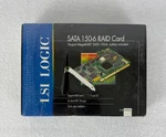Lsi Logic Megaraid Sata 150-6 Six-port Card Pci Sealed New Old Stock. Fixed Price $74.95.