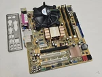 Asus P5KPL-CM, Socket LGA775 + Core Duo E8400, 3.0GHZ Ram 4GB DDR2 PC2-6400. Fixed Price $86.88.