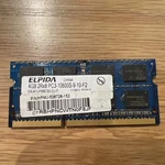 Elpida 4GB 2RX8 PC3-10600S-9-10-F2 DDR3 1333MHZ Sodimm Ram Laptop Memory. Fixed Price $10.00.