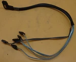 Chenbro 26H12230101A0 Mini Sas Cable Right Angle To 4X Sata #GK13522. Fixed Price $116.58.