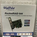 Highpoint Rocketraid 644 4-PORT 6GB/S Esata Pci-express 2.0 X4 Adapter. Fixed Price $99.00.