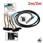 12GBPS Internal Mini Sas Hd SFF8644 4X 29P SFF8482 Connector Power Cable 1/2M. Fixed Price $24.99.