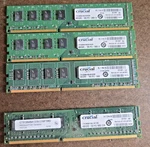 Crucial 4GB Memory (3) DDR3-1600 (PC3-12800) & (1) DDR3-1333 (PC3-10600). Fixed Price $24.00.