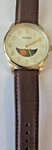Fossil FS4847 Gold Tone Sun Moon Quartz Watch Brown Leather Strap - New Battery. Fixed Price $54.99.