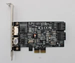 Siig SC-SA0R11-S1 Sata 6GB/S 4-PORT Hybrid Pcie. Fixed Price $80.00.
