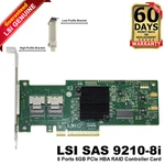 Lsi 9210-8I 8-PORTS Sas/sata 6GB/S Pcie 2.0 Raid 0,1,1E,10 Controller Hba. Fixed Price $37.83.