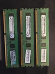 Micron 12GB (3X4GB) 2RX8 PC3L-10600E MT18KSF51272AZ-1G4K1ZE Server Ram. Fixed Price $10.00.