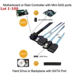Mini Sas SFF-8643 Host To Sata 7PIN Hard Disk 6GBPS Data Server Raid 0.5M Lot. Fixed Price $50.74.