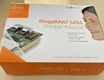 Lsi Megaraid Sata 150-6 1.5GB/S 6-PORT P/n 1506064. Fixed Price $44.00.