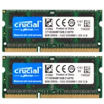 Crucial DDR3L 1333MHZ 16GB 8GB 4GB 2RX8 PC3-10600S Sodimm Laptop Memory Ram. Fixed Price $80.00.